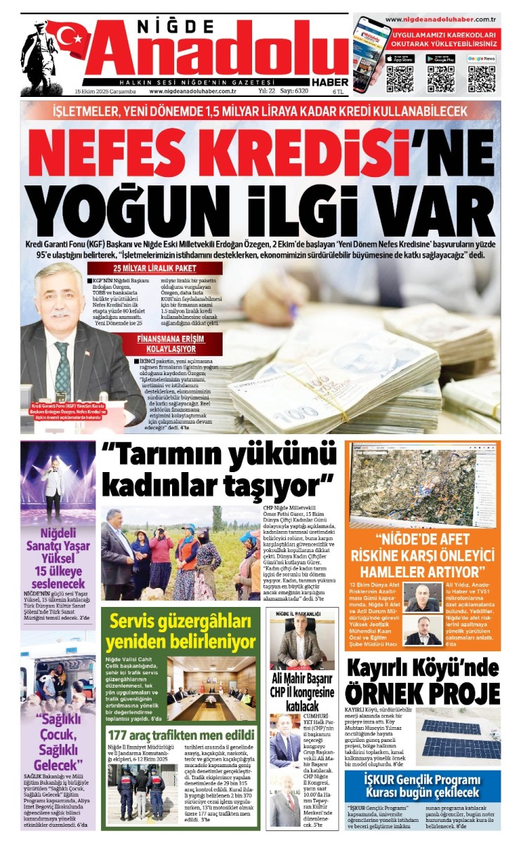  2025-10-15 Gazetesi
