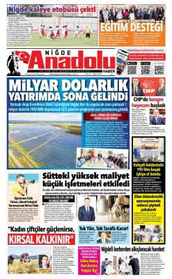 BUGÜNKÜ GAZETEMİZ