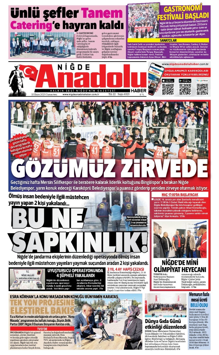  2025-10-18 Gazetesi