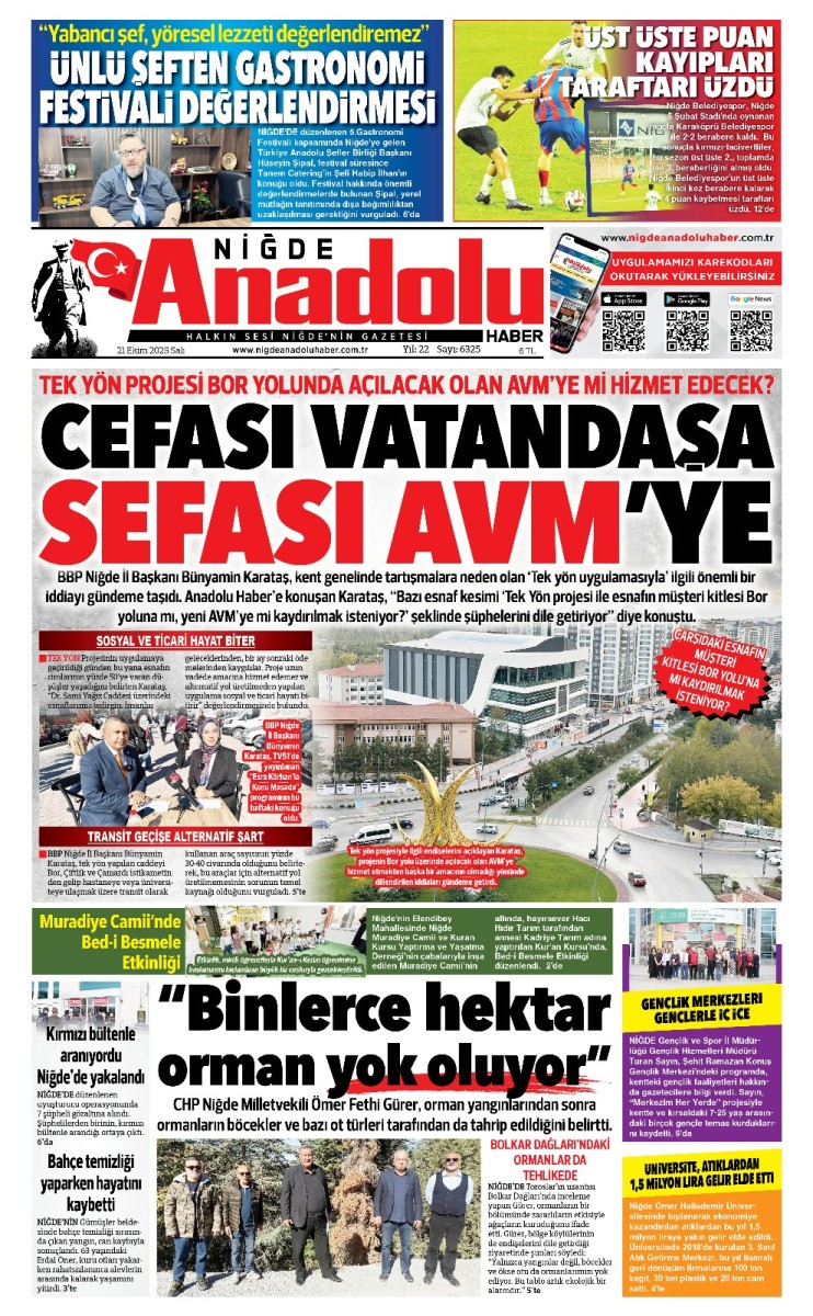  2025-10-21 Gazetesi