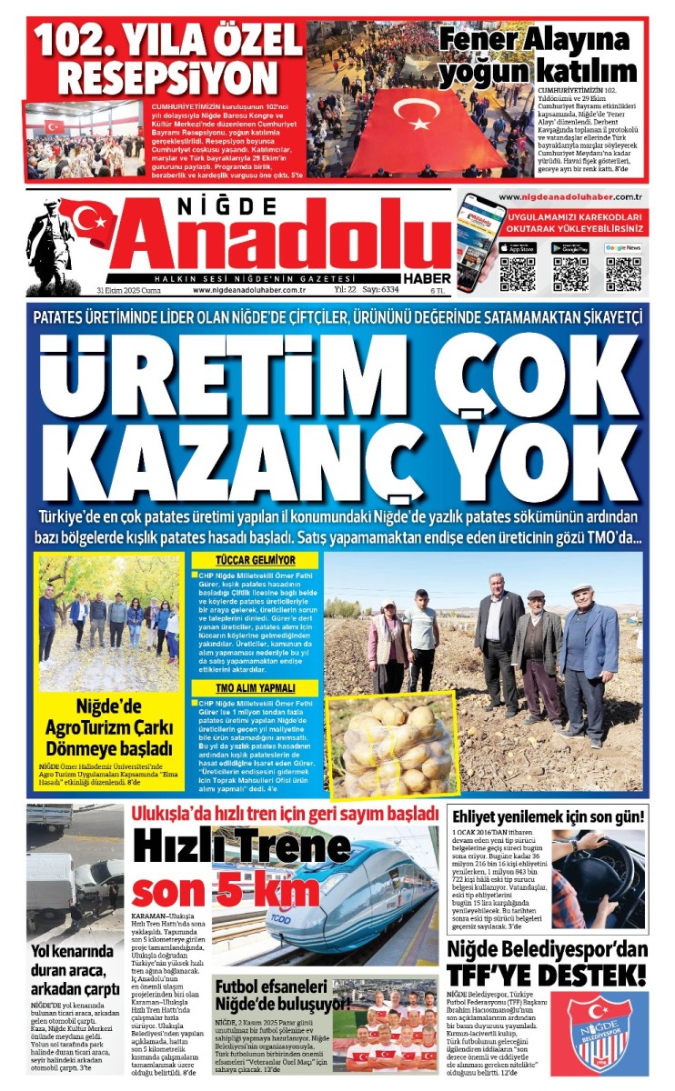  2025-10-31 Gazetesi