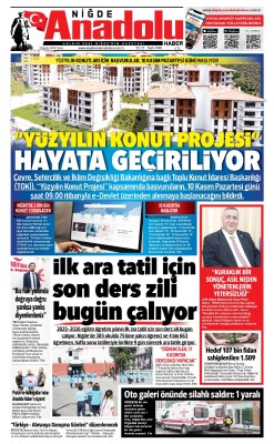 BUGÜNKÜ GAZETEMİZ