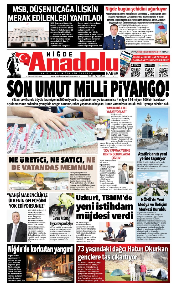  2025-11-14 Gazetesi