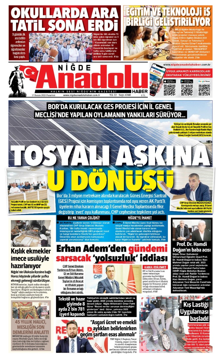  2025-11-17 Gazetesi