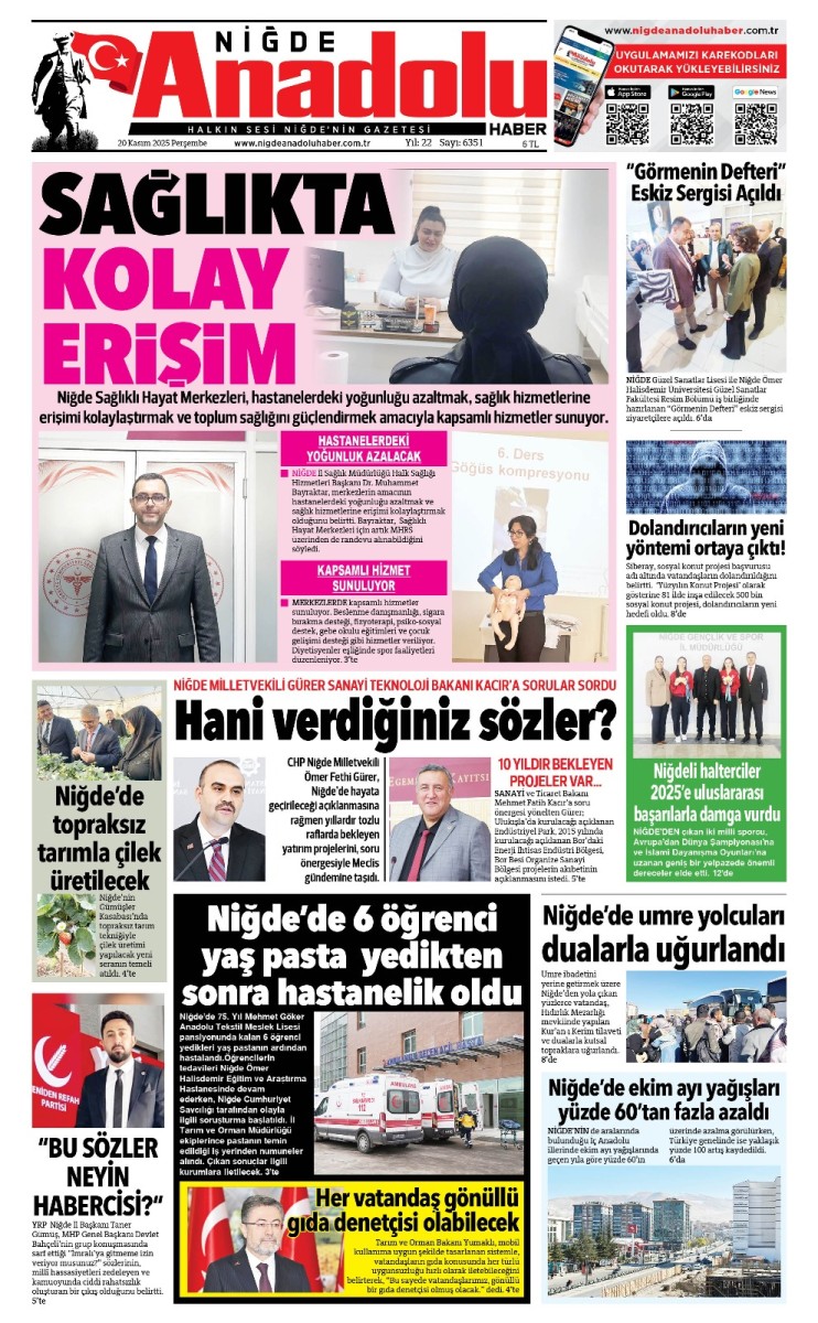  2025-11-20 Gazetesi