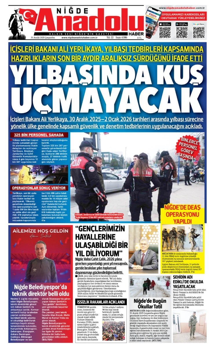  2025-12-31 Gazetesi