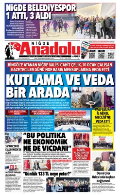 BUGÜNKÜ GAZETEMİZ