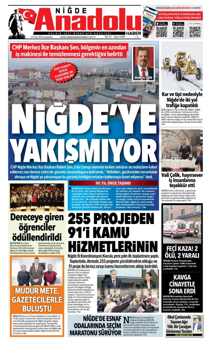  2026-01-14 Gazetesi