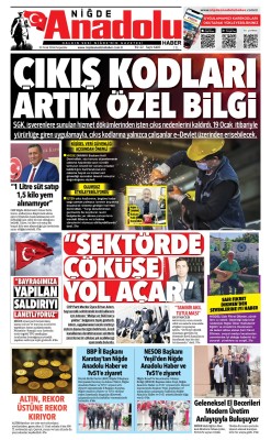 BUGÜNKÜ GAZETEMİZ