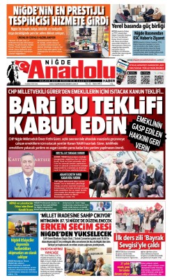 BUGÜNKÜ GAZETEMİZ