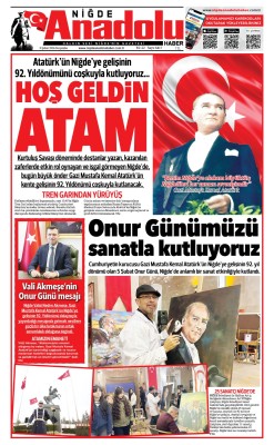 BUGÜNKÜ GAZETEMİZ