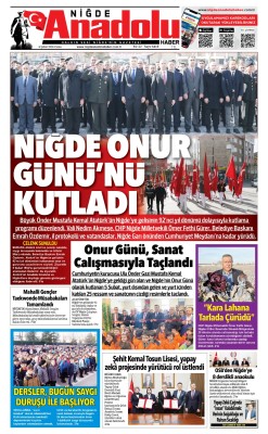 BUGÜNKÜ GAZETEMİZ