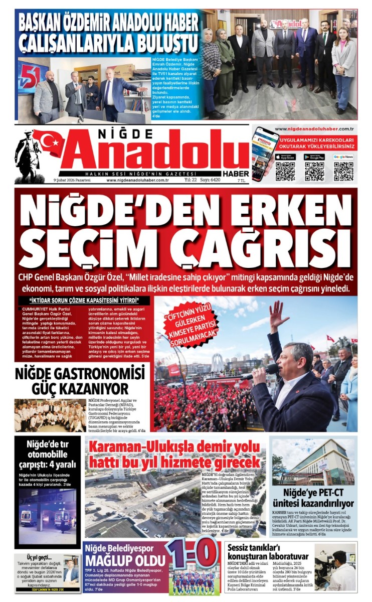  2026-02-09 Gazetesi