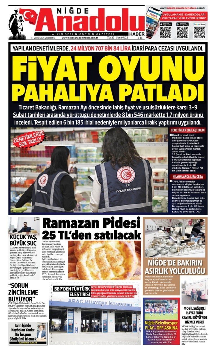  2026-02-11 Gazetesi