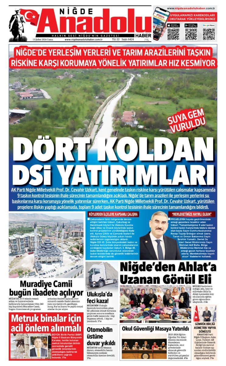  2026-02-13 Gazetesi
