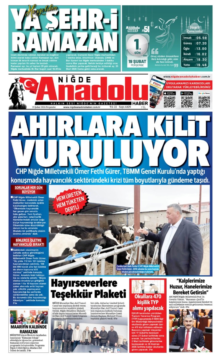  2026-02-19 Gazetesi