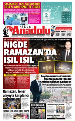BUGÜNKÜ GAZETEMİZ