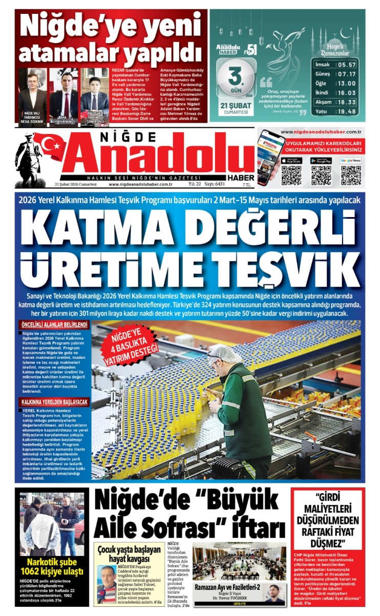 2026-02-21 Gazetesi