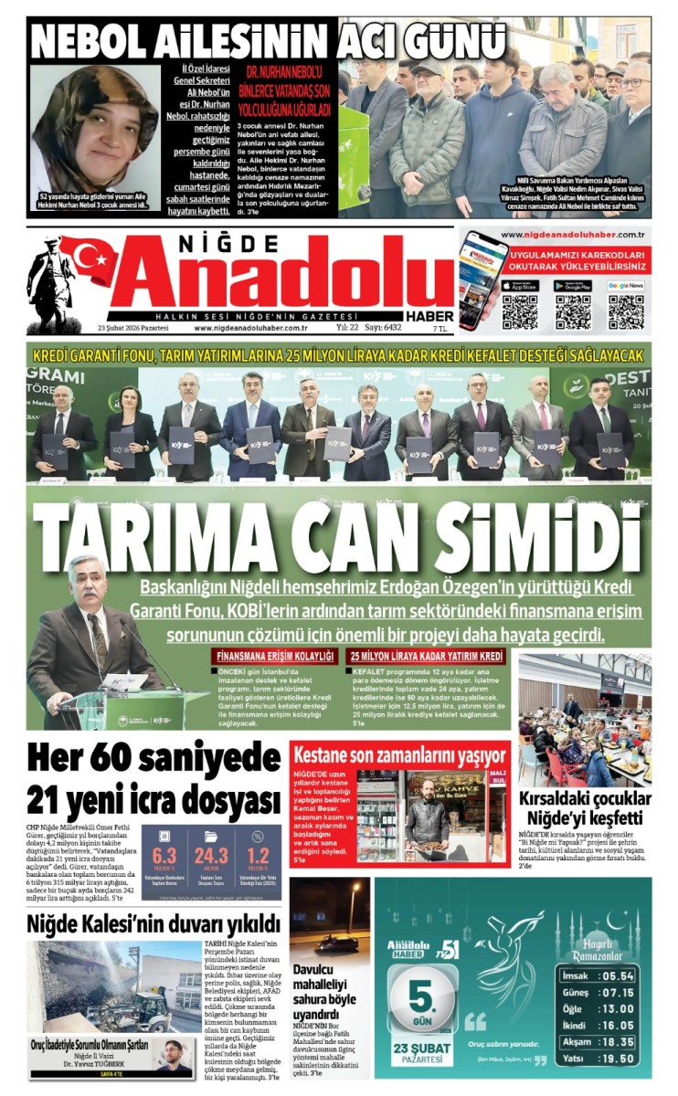  2026-02-23 Gazetesi