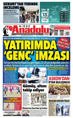 BUGÜNKÜ GAZETEMİZ