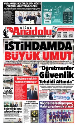 BUGÜNKÜ GAZETEMİZ