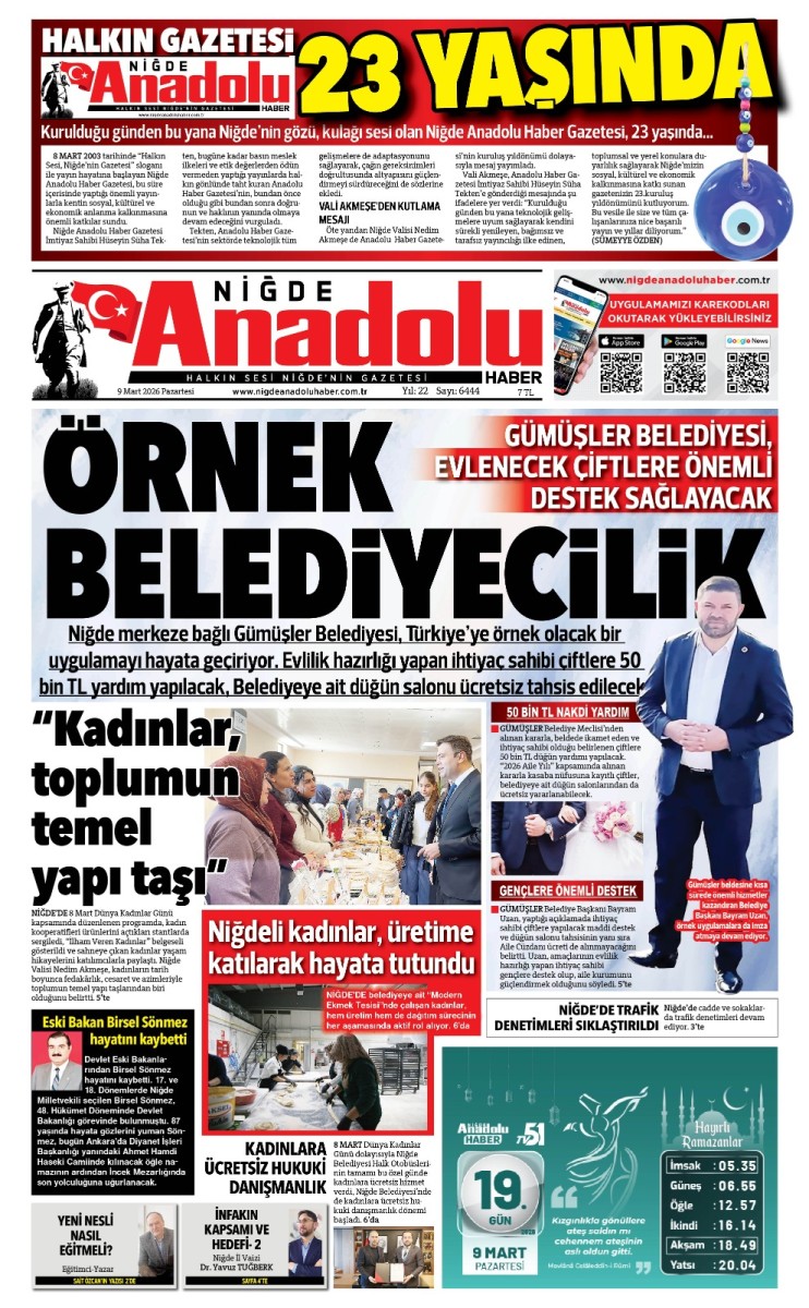  2026-03-09 Gazetesi