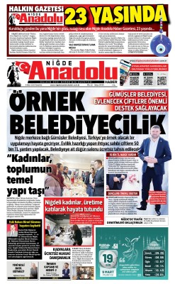 BUGÜNKÜ GAZETEMİZ