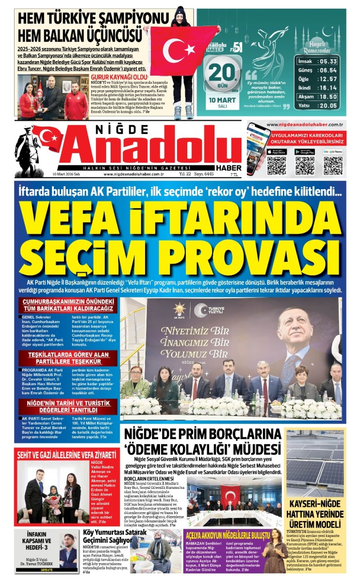  2026-03-10 Gazetesi