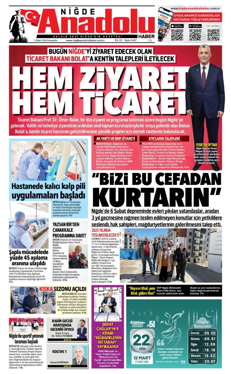  2026-03-12 Gazetesi