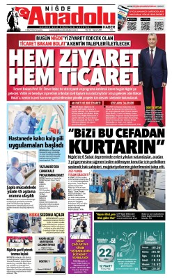 BUGÜNKÜ GAZETEMİZ