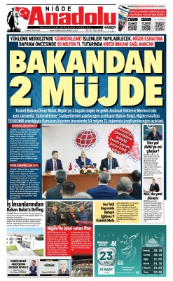 BUGÜNKÜ GAZETEMİZ