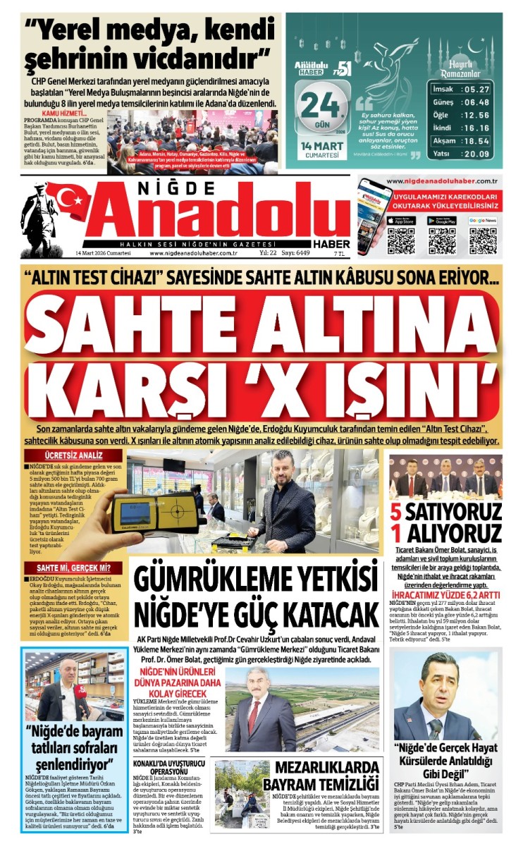  2026-03-14 Gazetesi