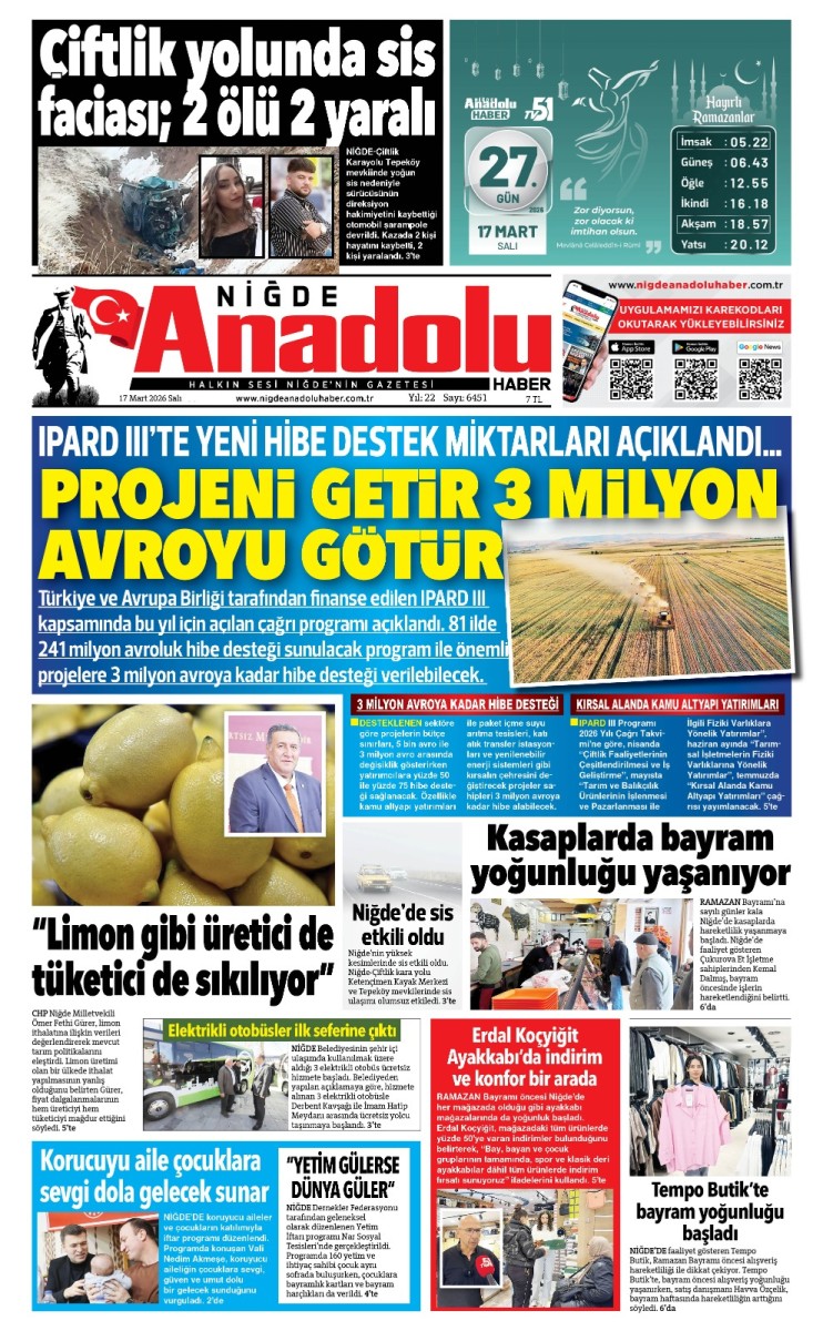  2026-03-17 Gazetesi