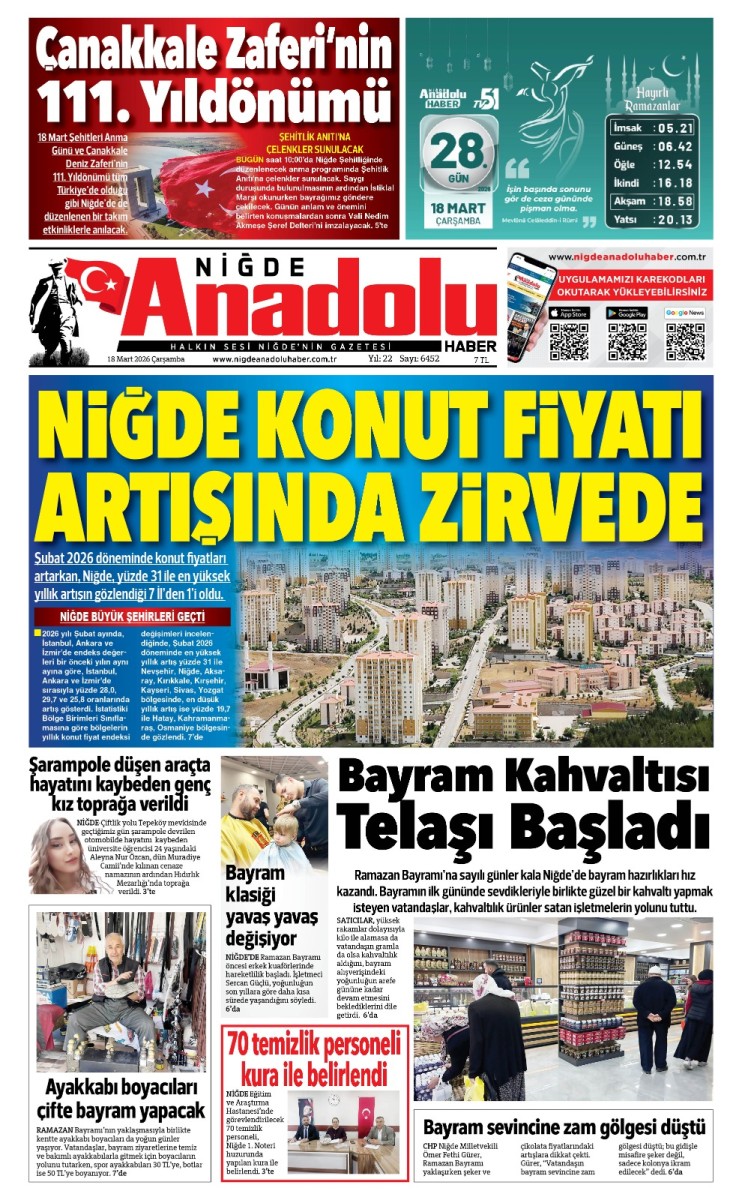  2026-03-18 Gazetesi