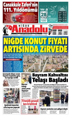 BUGÜNKÜ GAZETEMİZ
