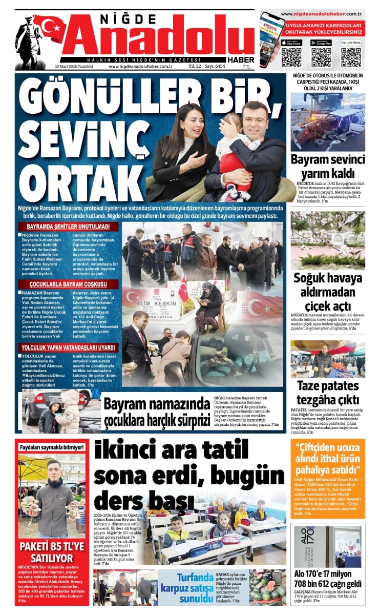  2026-03-23 Gazetesi