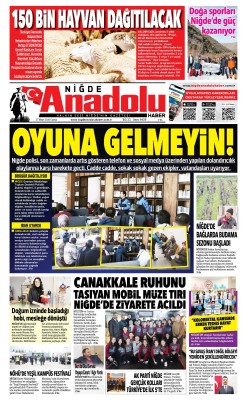 BUGÜNKÜ GAZETEMİZ