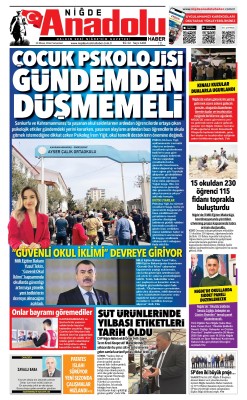 BUGÜNKÜ GAZETEMİZ