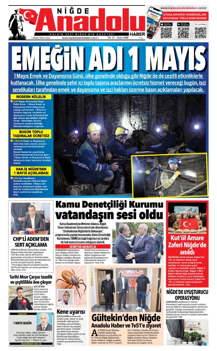 2026-05-01 Gazetesi