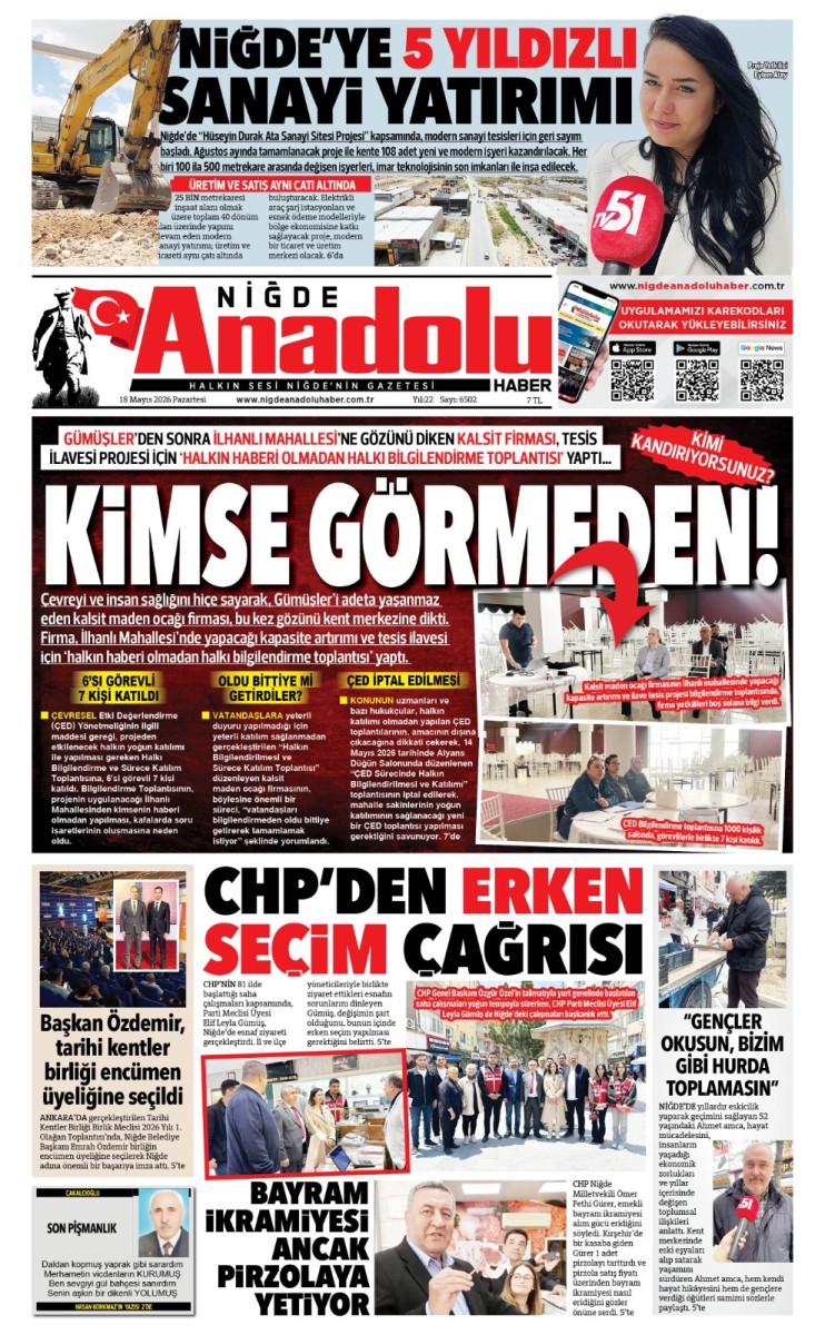  2026-05-18 Gazetesi