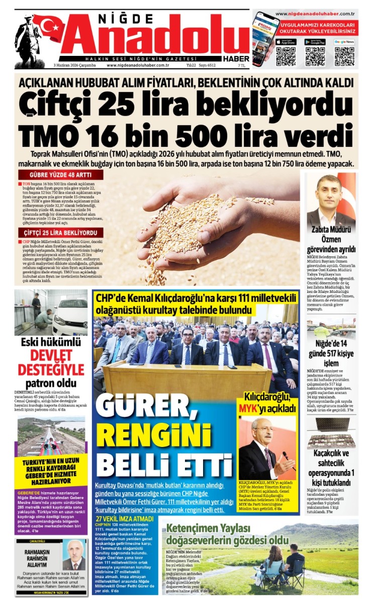  2026-06-03 Gazetesi