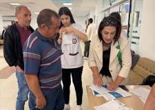 Hastanede sağlıklı yaşam stantlarına yoğun ilgi
