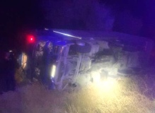 Kamyonun devrildiği kaza ölümle sonuçlandı