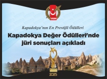 Kapadokya Değer Ödülleri’nde jüri sonuçları açıkladı 