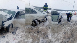 Kar yağışı kazaya davetiye çıkardı! Yaralılar var