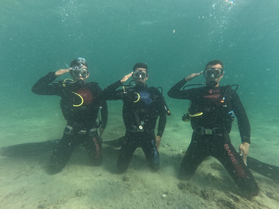 Kara Harp Okulu öğrencileri tüplü dalış eğitimi aldı