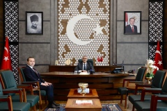 Kaymakam Adayı Mustafa Katran, Vali Cahit Çelik’i ziyaret etti