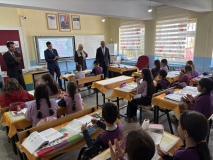 Kaymakam Gökçe’den İnkılap İlkokulu’na ziyaret