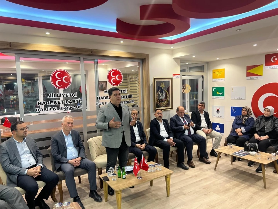 MHP Niğde Teşkilatı Bor İlçesinde “Derdin Derdimiz” Toplantısında Bir Araya Geldi