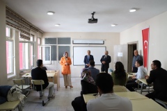 Milli Eğitim Müdürü Elif Özbek’ten sözlü sınav komisyonuna ziyaret